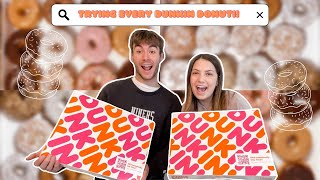 TRYING EVERY SINGLE DUNKIN DONUT!! *26 different flavors*