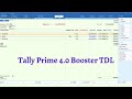 Tally Prime 4 0 Booster TDL