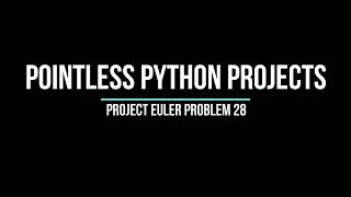 Project Euler Problem 28 - Number Spiral Diagonals