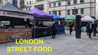 ⁴ᴷ LONDON STREET FOOD TOUR - London Fleet Place