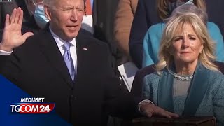 Il giuramento del presidente degli Stati Uniti, Joe Biden