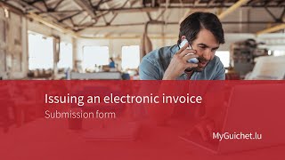 How do I issue an electronic invoice?