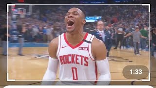 Russell Westbrook receives standing ovation in return to OKC but Rockets lose