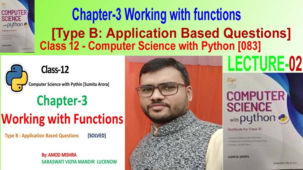 Class 12, Chapter 3, Working With Functions, Type B (Solved) - YouTube