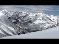 on the summit of mount haffner with panorama and zooming on peaks and ridges