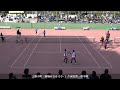 2024年 第4回 平和カップひろしま国際ソフトテニス大会 女子決勝 第2対戦 上野小町・藤城みちる（ナガセケンコー） 対 久保田茜・原千晴（國學院大學Ａ）