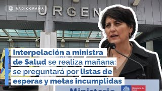 INTERPELACIÓN a MINISTRA DE SALUD se realiza mañana: se preguntará por listas de esperas (RD)