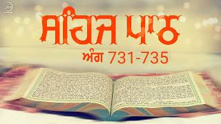 ਅੰਗ 731-735 । ਸ਼੍ਰੀ ਸਹਿਜ ਪਾਠ । ਲਾਇਕ, ਸ਼ੇਅਰ ਅਤੇ ਸਬਸਕ੍ਰਾਈਬ ਕਰਿਓ