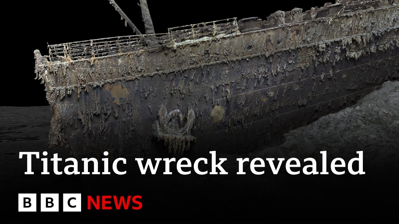 Scan Of Titanic Reveals Wreck As Never Seen Before - BBC News - YouTube