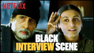 Rani Mukerji TOUCHING Interview Scene In #Black Feat. Amitabh Bachchan