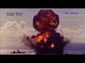 explosion size comparison 1 1 2 tons 1000 tons of tnt