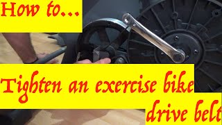 How to Tighten a Drive Belt on an Exercise Bike