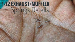 How to Make 1/12 Scale Exhaust / Muffler Springs Details