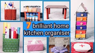 7 useful no cost home & kitchen organization ideas/waste materials reuse ideas/best out of waste