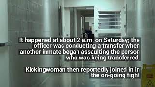 Kickingwoman charged with assaulting a jail detention officer in Great Falls