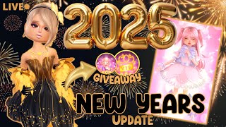 🔴LIVE!! DRESS TO IMPRESS NEW YEARS UPDATE COUNTDOWN + CUSTOM MAKEUP GIVEAWAY!!