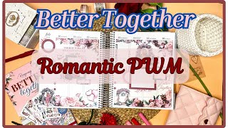 Rongrong Better Together Romantic Plan with Me | Valentine's Day Spread | Erin Condren Life Planner