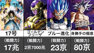 【ドラゴンボール】宇宙サバイバル編の戦闘力の歴史   〜第7宇宙代表〜【ドッカンバトル】#ドッカンバトル #ドラゴンボール