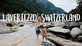 Visiting Lavertezzo and the Gorgeous Verzasca River! Jeff Jumps Off a Bridge!