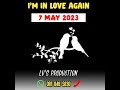 I'm in love again 2023 hit song