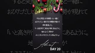 [聖書のことば]クリスマスに向けて〜アドベント30 days〜 DAY 20 #bibleverse #advent #アドベント #christmas #クリスマス #shorts