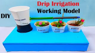 drip irrigation working model science project for exhibition - in simple and easy | DIY pandit