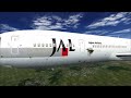 fs2004 fs9 md11 japan airlines jal flight from tokyo to beijing hd