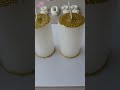 velas com pérolas e glitter na decoração de réveillon velasnadecoração façavocêmesmo