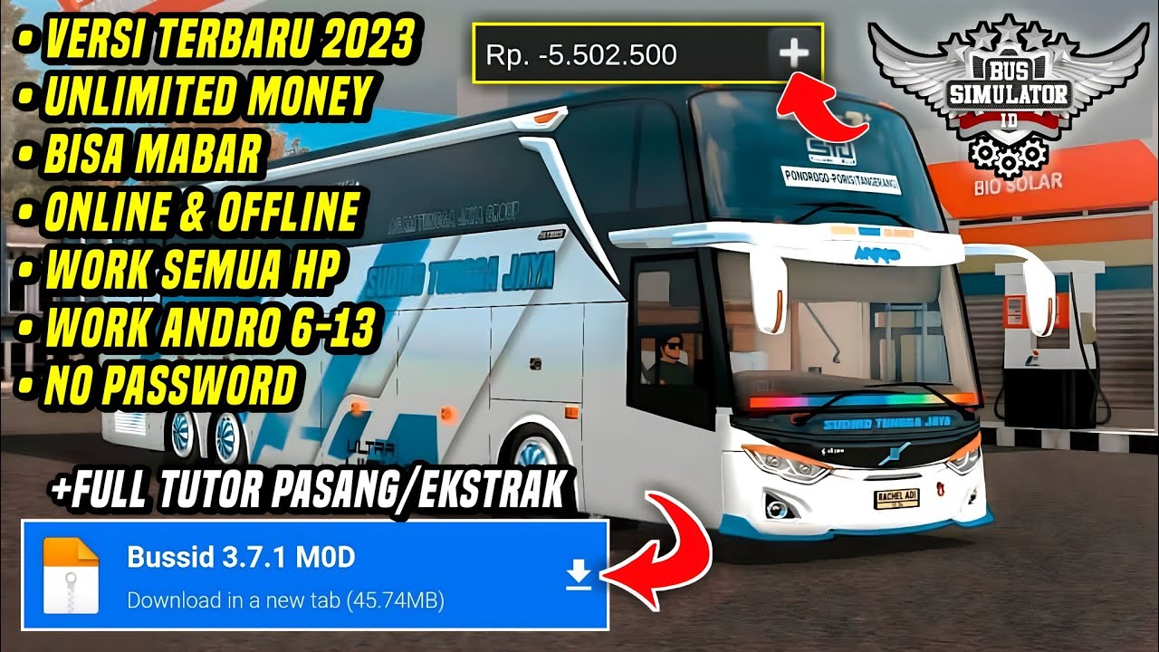 Main Bus Simulator Indonesia Mod Apk Terbaru 2023 Di HP Android ...