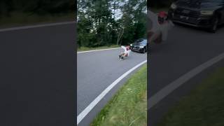 Extreme downhill skate filming !! #speed #downhilllongboard #skate #fast