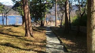 2023.1.2  冨士御室浅間神社⛩  里宮の裏は河口湖✨