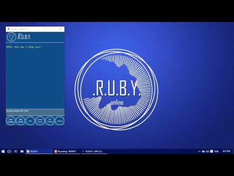 RUBY - Voice assistant made using Python (SIRI for PC/JARVIS) RUBY - Voice assistant made using Python (SIRI for PC/JARVIS)