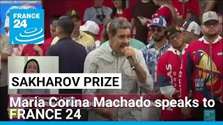 Sakharov prize awarded, Maria Corina Machado speaks to FRANCE 24 • FRANCE 24 English