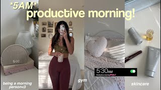 5am Productive Vlog🎀 gym, Shark FlexStyle blowout, \u0026 errands