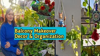 बिल्कुल नए सिरे से सजा दिया गार्डन,New Balcony Garden Decor \u0026 Organization,Anvesha's Creativity