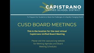 Capo USD Regular Board Meeting 6-14-2023