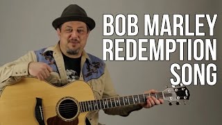 Redemption Song - Acoustic Guitar Lesson - Bob Marley - How to Play on Guitar