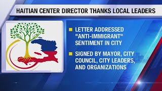 Officials with Haitian Center of Evansville thank local leaders