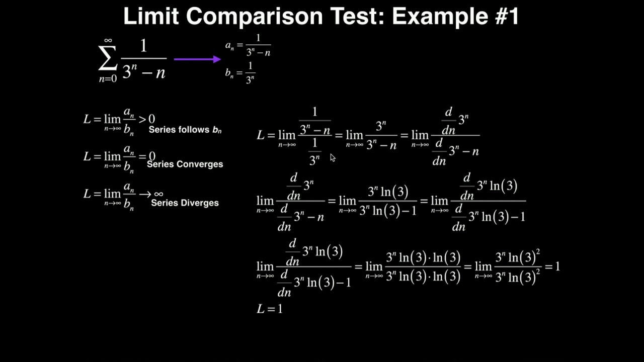 Series | Limit Comparison Test: Example 1 - YouTube