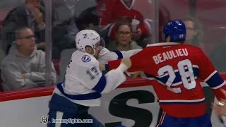 Cedric Paquette vs Nathan Beaulieu Oct 27, 2016