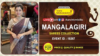 Mangalagiri Sarees Collection | WhatsApp 89 0001 0002 | Kancheepuram Varamahalakshmi Silks LIVE