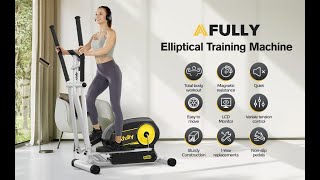 Afully Elliptical Machine Eliptical Trainer with 8 Levels Magnetic Resistance