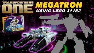 Megatron  (Transformers One) using  LEGO set 31152: Space Astronaut