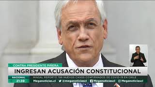 Ingresan acusación constitucional contra Presidente Piñera