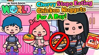 Cherry STOPS Eating Chicken Nuggets For A Day! - Toca Life World