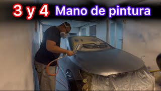 COMO PINTAR MI AUTO: 3RA Y 4TA CAPA DE PINTURA