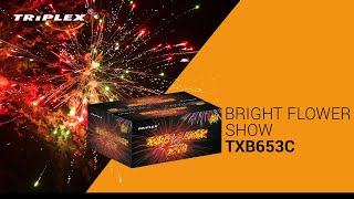 FAJERWERKI TXB653C 150S 1.2'' BATERIA BRIGHT FLOWER SHOW F3 TRIPLEX FIREWORKS