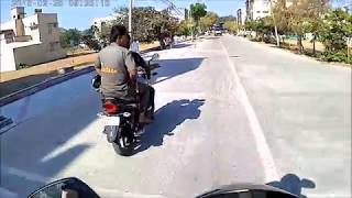 Davangere KSRTC Bus stand to Kundwada Lake bike camera