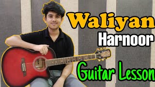 Waalian : Harnoor Guitar Lesson | Latest Punjabi Songs 2020 | Easiest Guitar Lesson | Punjabi Medley