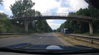 Tesco Roundabout - Turning right.  Cirencester